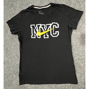 the nike tee shirt size xl black nyc new york swoosh short sleeve